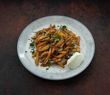 Картофель жареный с грибами