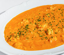 Орзо с креветками и козьим сыром