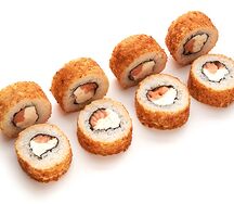 Жареный с лососем