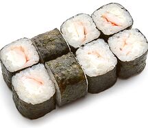 Маки с креветкой и сыром