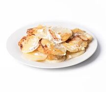 Картофель запечённый со сливками и сыром