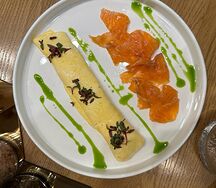 Омлет с форелью