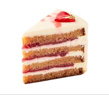 Торт Ваниль и клубника порционный