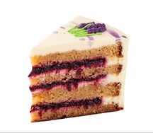 Торт Лаванда и смородина порционная