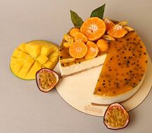 Чизкейк Манго-маракуйя