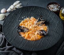 Тальятелле с морепродуктами