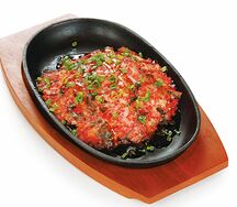 Динамит с курицей и креветками