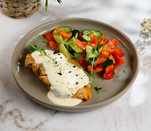 Куриный стейк с овощами 230гр