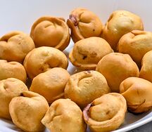 Пельмени фри с рыбой