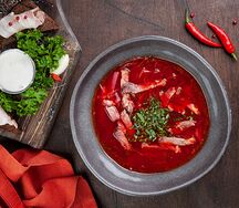 Борщ с говядиной