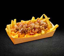 Фри бокс с сырным соусом и беконом