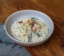 Сливочное ризотто с креветками