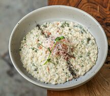 Сливочное ризотто с крабом