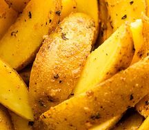 Картофельные дольки из печи