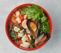Эби рамен с морепродуктами