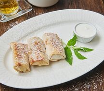 Блинчики, фаршированные творогом