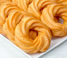 Заварное кольцо с творожной начинкой