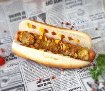 Хот-дог с куриной колбаской