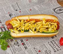 Хот-дог Нью-Йорк с говяжьей колбаской