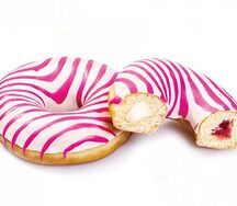 Донат малиновый