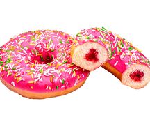 Донат клубничный