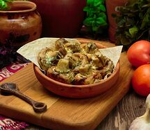 Шашлык из маринованных шампиньонов
