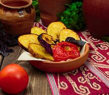 Шашлык из картофеля