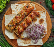 Люля-кебаб из курицы и грибов