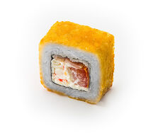 Жареный с беконом и крабом