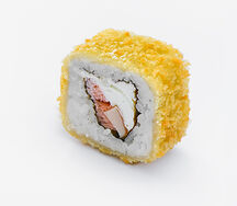 Жареный с курицей и лососем