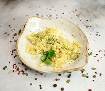 Макароны, запеченные с яйцом