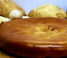 Пирог Картофель-грибы