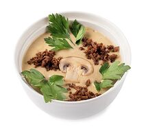Крем суп с белыми грибами