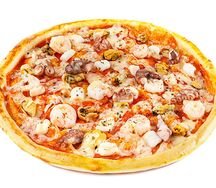 Пицца с морепродуктами