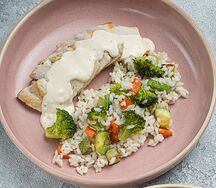 Индейка с рисом и овощами