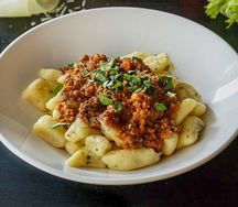 Картофельные ньокки с мясным фаршем