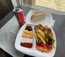 Шаурма в тарелке