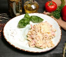 Паста с курицей и болгарским перцем