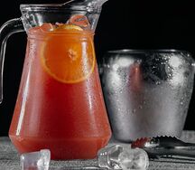 Домашний лимонад Малина-маракуя