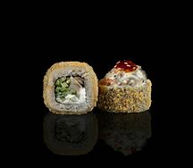 Жареный ролл тар-тар с окунем