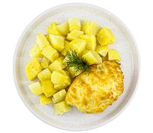 Куриный кармашек под сырной шапкой с грибами