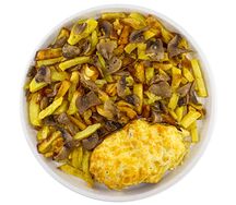 Свиная отбивная под сырной шапкой