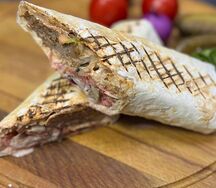 Шаурма с люля-кебабом из говядины