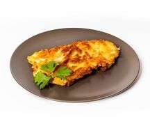 Шницель по-столичному жареный