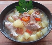 Жаркое из курицы по-русски