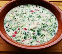 Окрошка на кефире