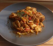 Чахохбили из куриных окорочков