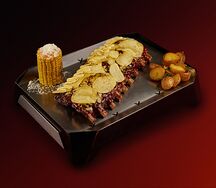 Basta Size с унаги-соусом, горчичным соусом и чипсами кранч