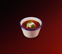 Томатный суп со страчателлой