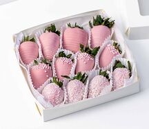 Клубника в шоколаде Розовый Фламинго